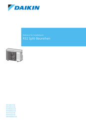 Daikin RXTA30C2V1B Referenz Für Installateure