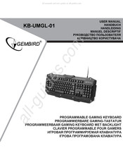 Gembird KB-UMGL-01 Handbuch