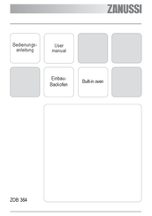 Zanussi ZOB 364 Bedienungsanleitung