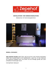 Zepehof EB-D628 R Installations- Und Gebrauchsanleitung