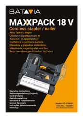 Batavia Maxxpack BT-CSN001 Bedienungsanleitung