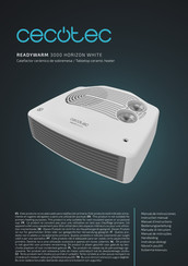 Cecotec READYWARM 3000 HORIZON WHITE Bedienungsanleitung
