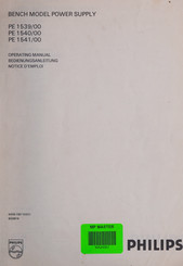 Philips PE 1541/00 Bedienungsanleitung