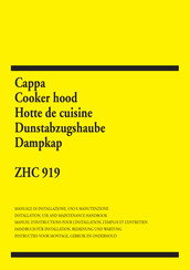 Zanussi ZHC 919 Handbuch Für Installation, Bedienung Und Wartung