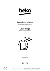 Beko WM305 Bedienungsanleitung