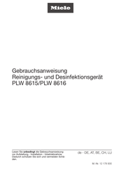 Miele PLW 8616 EL Gebrauchsanweisung