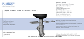 bürkert 3320 Kurzanleitung