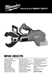 Milwaukee M18HCC75-502C Originalbetriebsanleitung