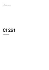 Gaggenau CI 261 Gebrauchsanleitung