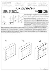 Forma Ideale FUP 220 UP 01472 Montageanleitung