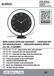 Auriol 4-LD5802 Kurzanleitung