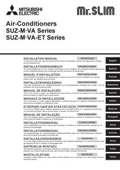 Mitsubishi Electric Mr. SLIM SUZ-M60VA Installationshandbuch