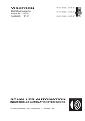 Schaller Automation Visatron VN 115 87-EMC Betriebsanweisung