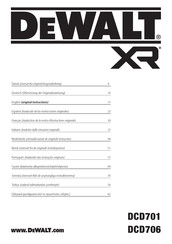 DeWalt XR DCD706 Bersetzung Der Originalanweisungen