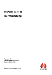 Huawei LUNA2000-5-S0 Kurzanleitung