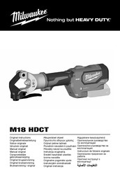Milwaukee M18 HDCT Originalbetriebsanleitung