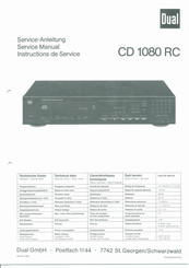 Dual CD 1080 RC Serviceanleitung