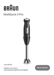 Braun MultiQuick 5 Pro Bedienungsanleitung