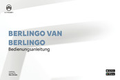 CITROËN BERLINGO VAN Bedienungsanleitung