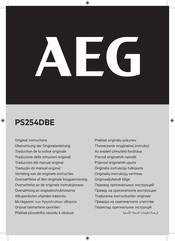Aeg PS254DBE Übersetzung Der Originalanleitung