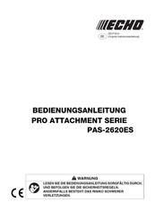 Echo PRO ATTACHMENT Serie Bedienungsanleitung