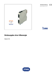 Stahl 9176-Serie Betriebsanleitung