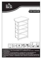 Homcom 839-544V80 Bedienungsanleitung