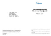 Midea MISSION Serie Installationsanleitung