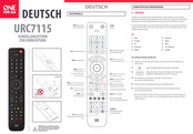 One for All URC7115 Schnellanleitung Zur Einrichtung