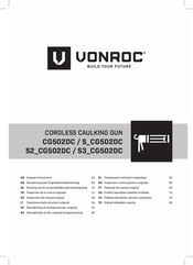 VONROC S2 CG502DC Bersetzung Der Originalbetriebsanleitung