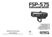 Briteq FSP-575 FOLLOW SPOT Bedienungsanleitung