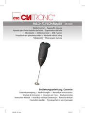 Clatronic MS 3089 Bedienungsanleitung, Garantie