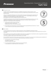 Renson Topfix Solar Bedienungsanleitung