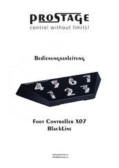 Prostage X07 Bedienungsanleitung