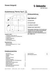 Webasto Thermo Top C Einbauanleitung
