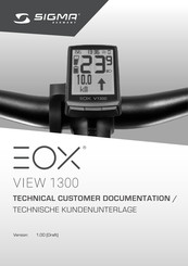 Sigma EOX VIEW 1300 Bedienungsanleitung