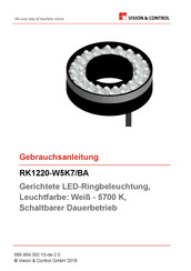 Vision & Control RK1220-W5K7/BA Gebrauchsanleitung