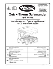 Hatco Quick-Therm QTS-1 Serie Originalanleitung