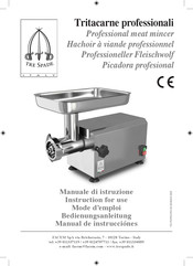 Tre Spade TC 12 PRO INOX DELUXE Bedienungsanleitung