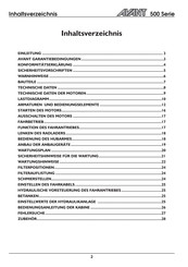 AVANT 523+ Bedienungsanleitung