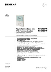 Siemens RDG100KN Bedienungsanleitung