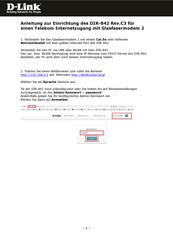 D-Link DIR-842 AC1200 Anleitung