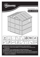 Outsunny 845-410V05 Bedienungsanleitung