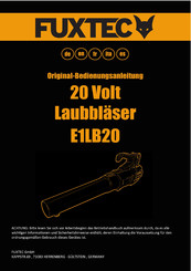 Fuxtec FX-E1LB20 Original Bedienungsanleitung