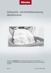 Miele PDR 507 EL Gebrauchs- Und Aufstellanweisung