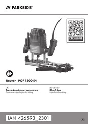 Parkside POF 1200 E4 Originalbetriebsanleitung
