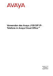 Avaya J159 SIP Bedienungsanleitung