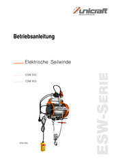 unicraft ESW-800 Betriebsanleitung
