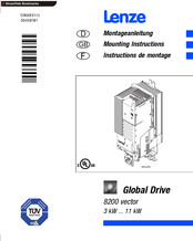 Lenze 8200 vector E82EV302K2C Montageanleitung