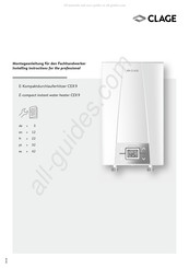 clage CEX 9 Montageanleitung